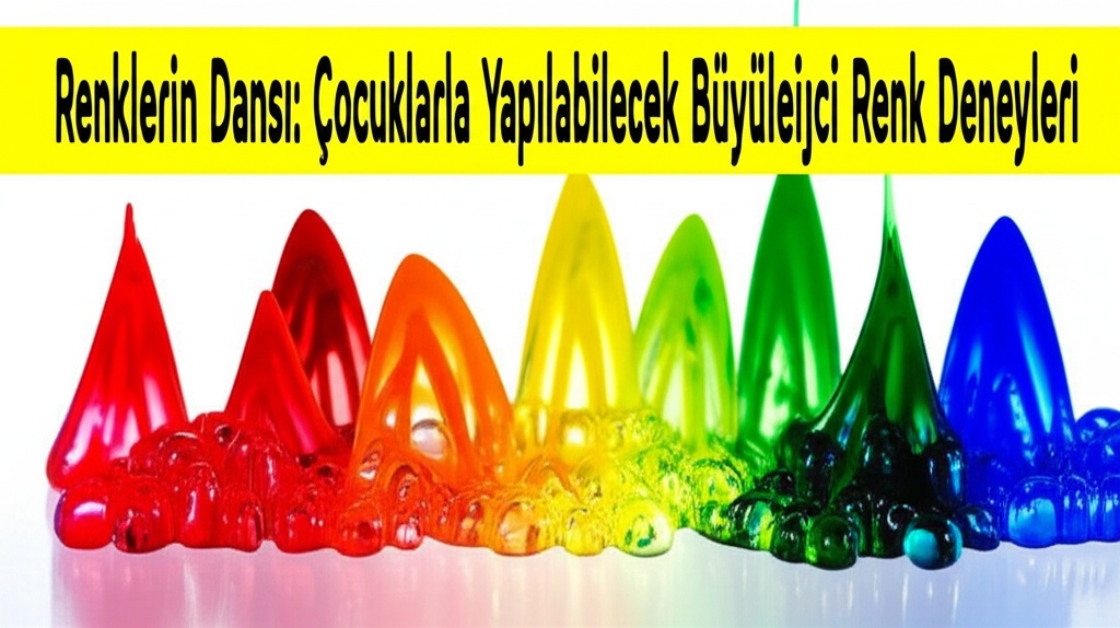 Renklerin Dansı: Çocuklarla Yapılabilecek Büyüleyici Renk Deneyleri