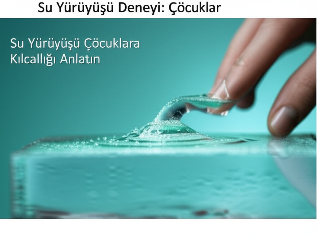 Su Yürüyüşü Deneyi: Çocuklara Kılcallığı Anlatın